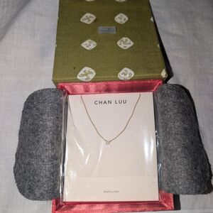 Chan Luu Gold "Moonstone Amulet" Necklace